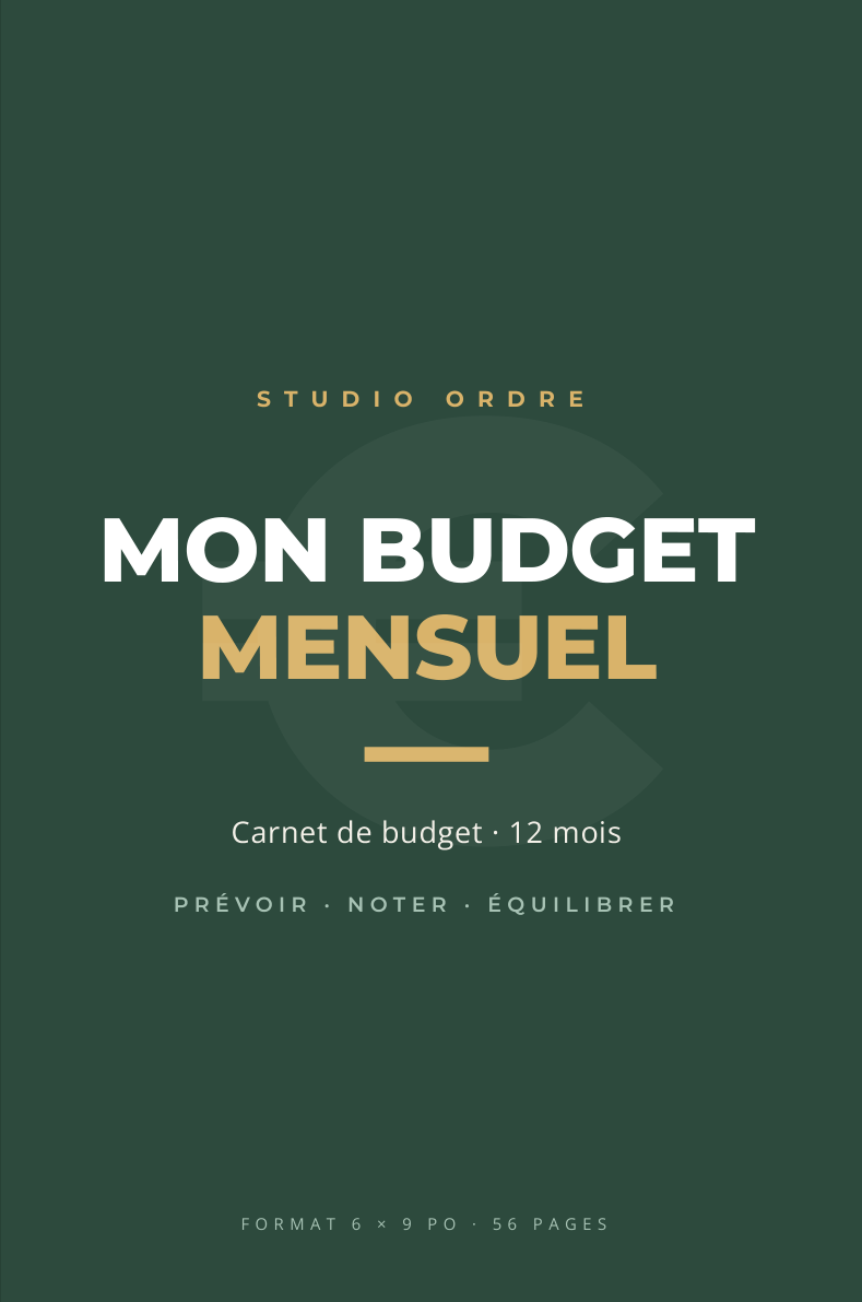 Carnet de budget papier